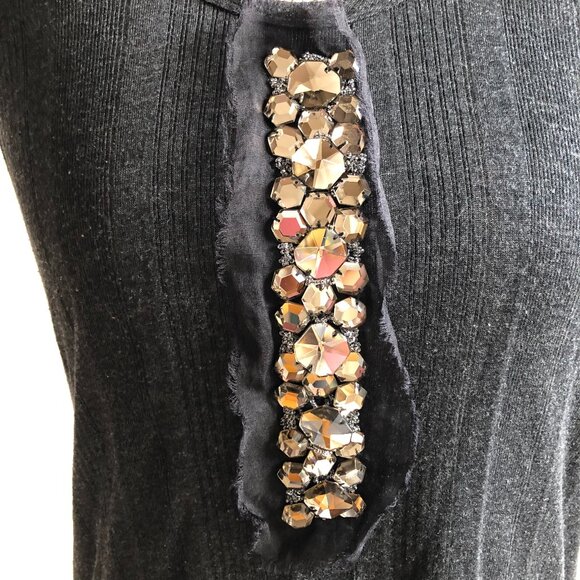 AUTHENTIC Vera Wang Embellished Tank Top: Size S - Picture 3 of 14